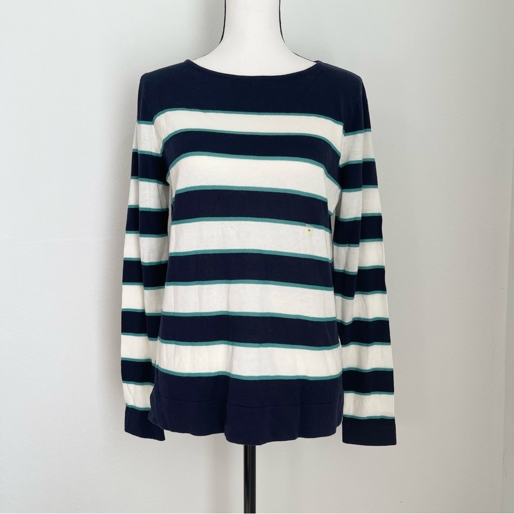 NWT Loft Pullover Stripped Lightweight Knit Sweater. Size M